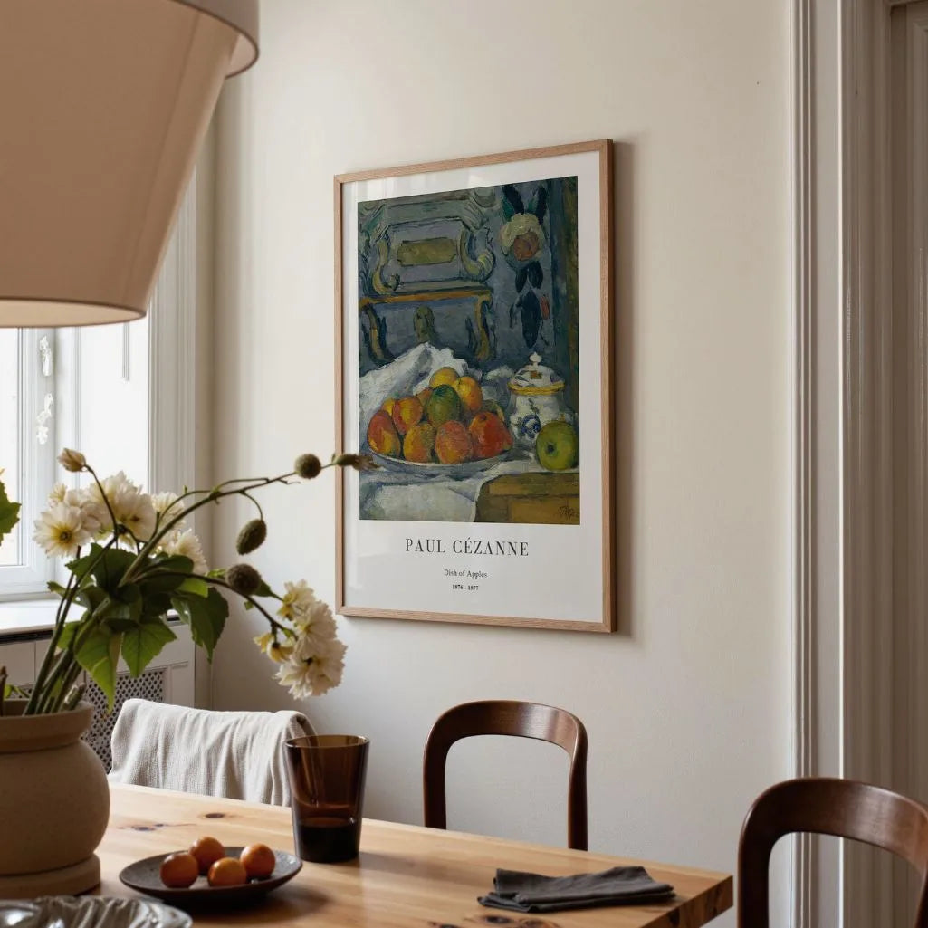 Paul Cézanne – Schale mit Äpfeln Poster (1876–1877)