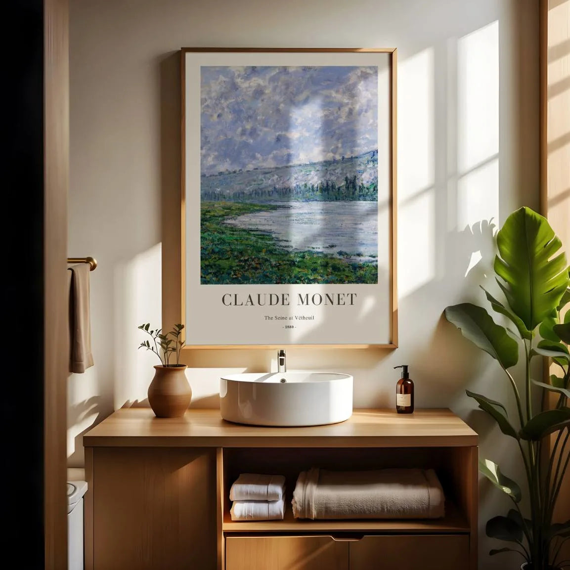 Claude Monet Poster – Die Seine bei Vétheuil