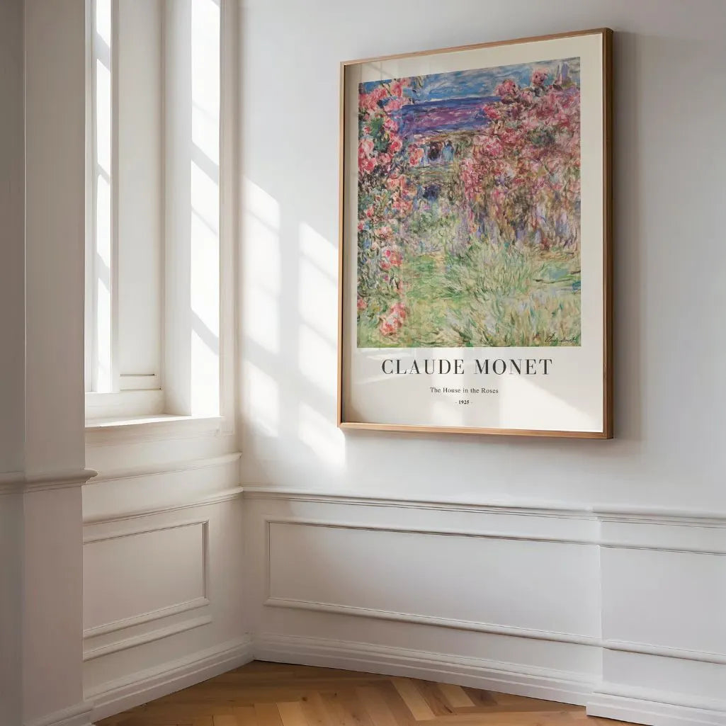 Claude Monet – Das Haus in den Rosen Poster, 1925