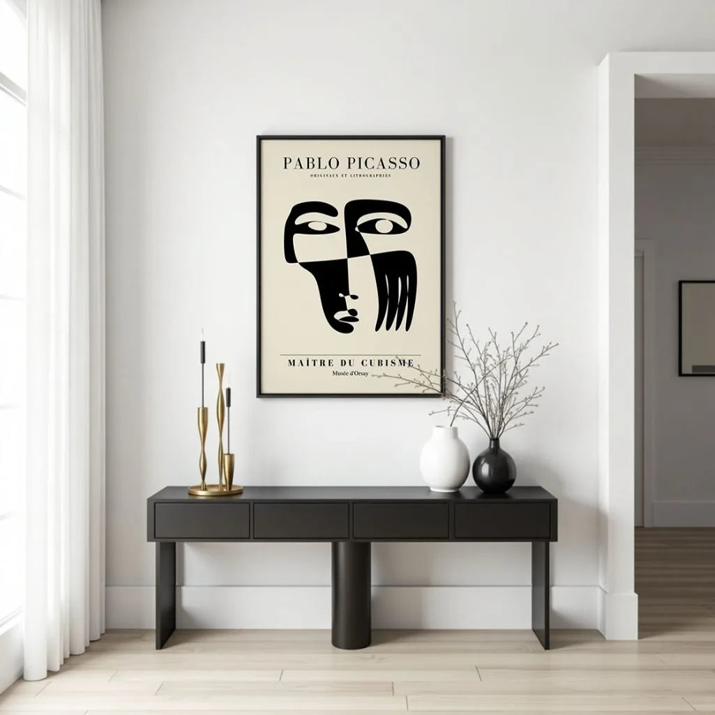 Von Pablo Picasso inspiriertes Poster – Dualität der Form