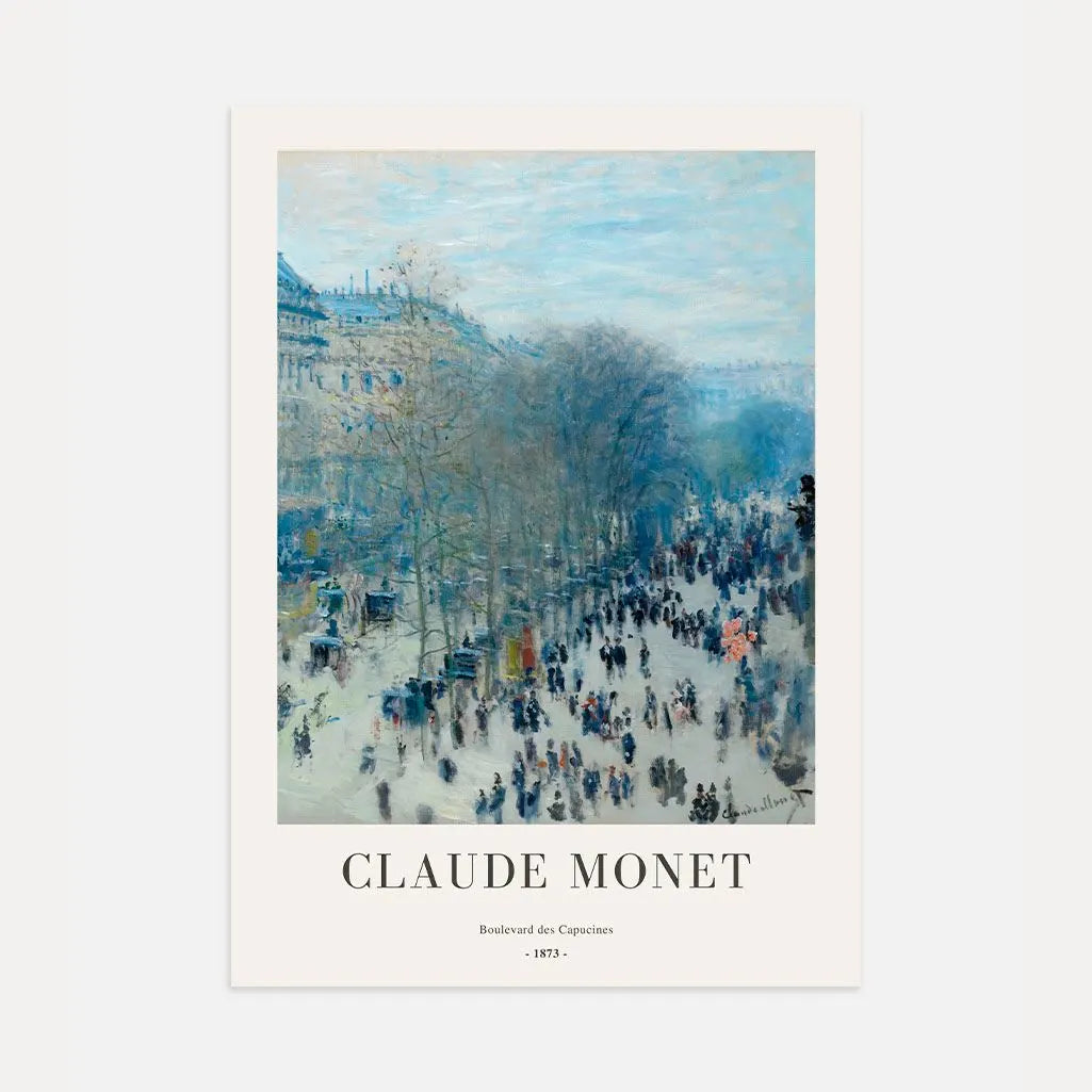 Claude Monet Poster – Boulevard des Capucines (1873)