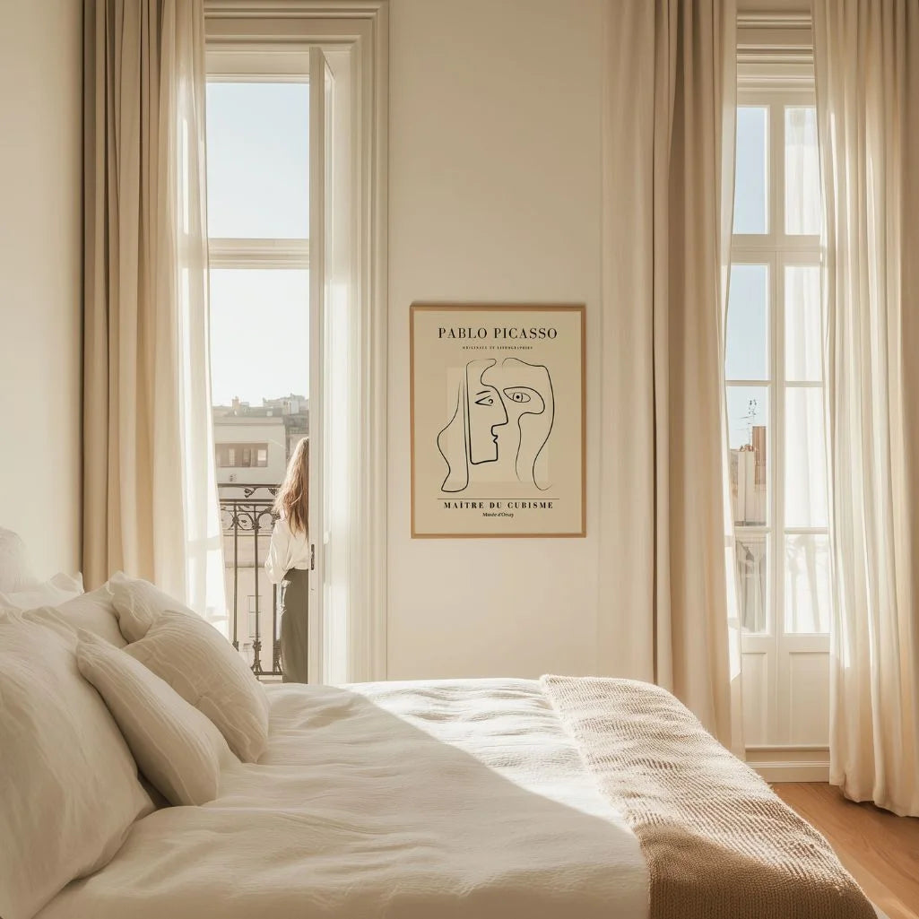 Von Pablo Picasso inspiriertes Poster – Dialog der Seelen