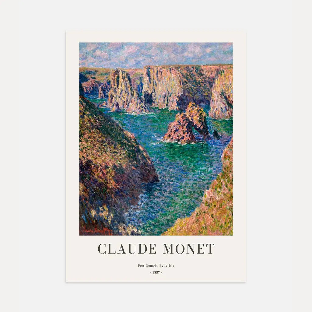 Claude Monet – Port-Domois, Belle-Île (1887) Poster