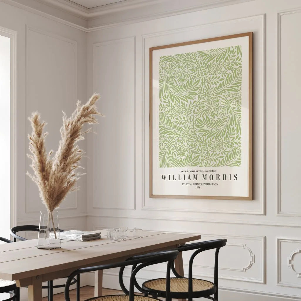 Poster – Rittersporn Pastellgrün