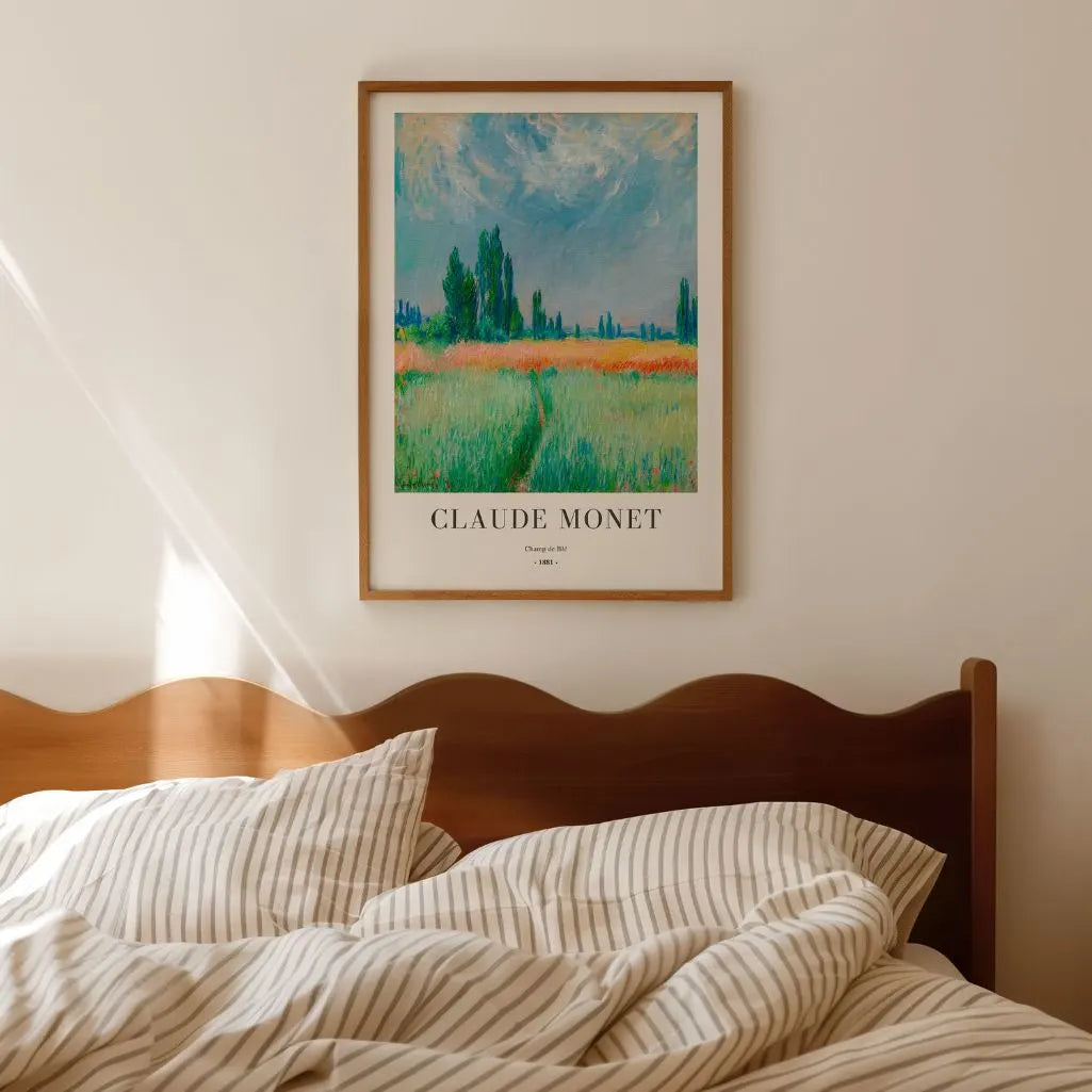 Claude Monet – Weizenfeld Poster