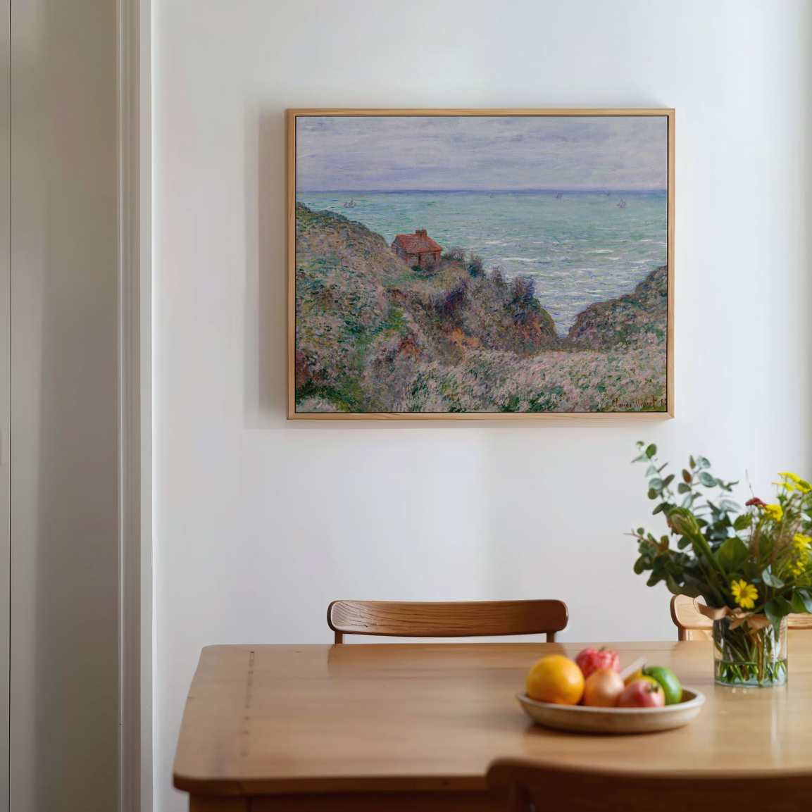 Gerahmtes Leinwandbild – Das Zollhaus, (1882)