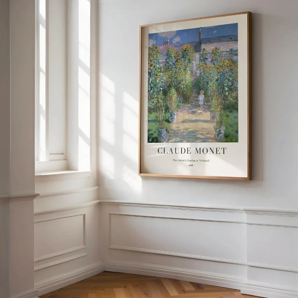 Claude Monet – Der Garten des Künstlers in Vétheuil Poster