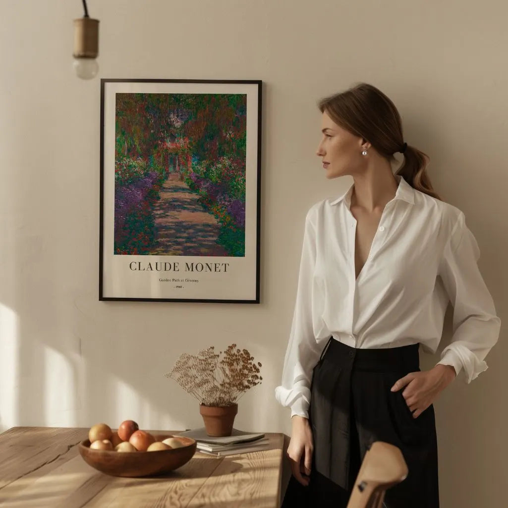 Claude Monet Poster – Gartenweg in Giverny, 1902