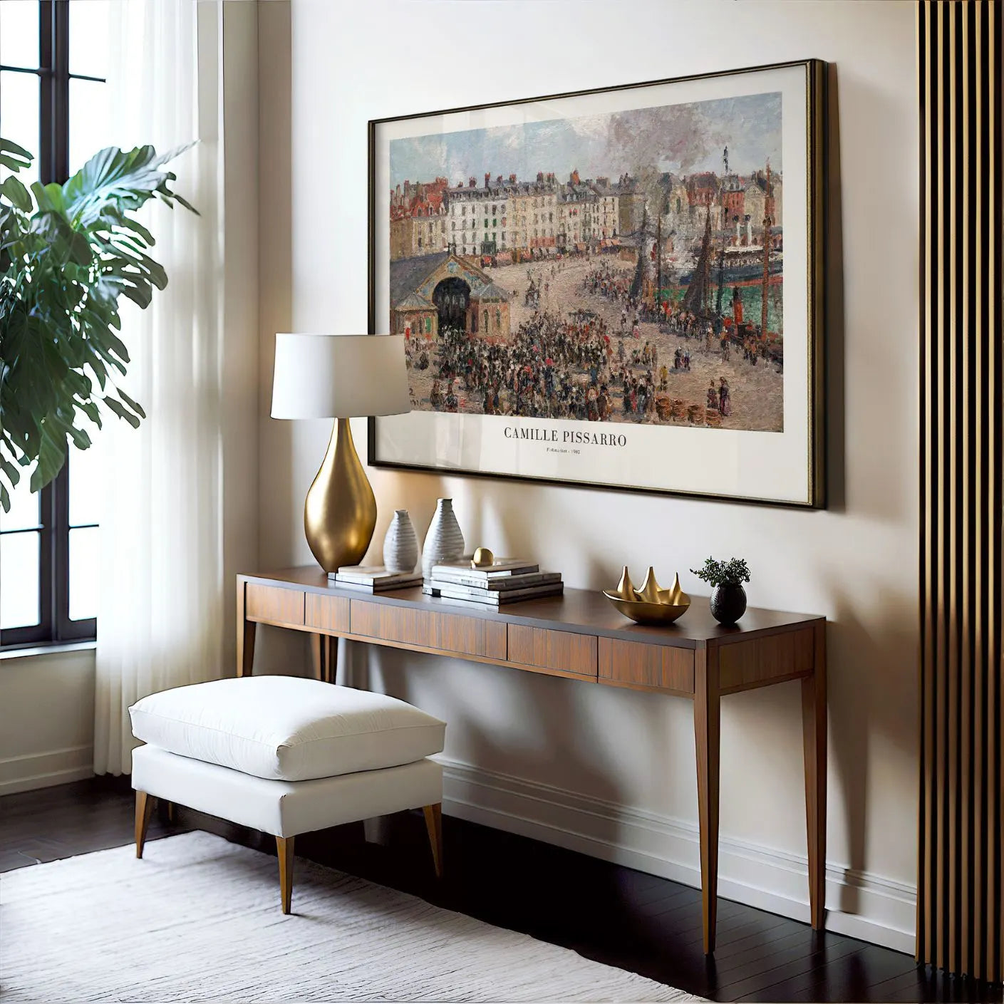 Camille Pissarro – Fischmarkt Poster(1902)