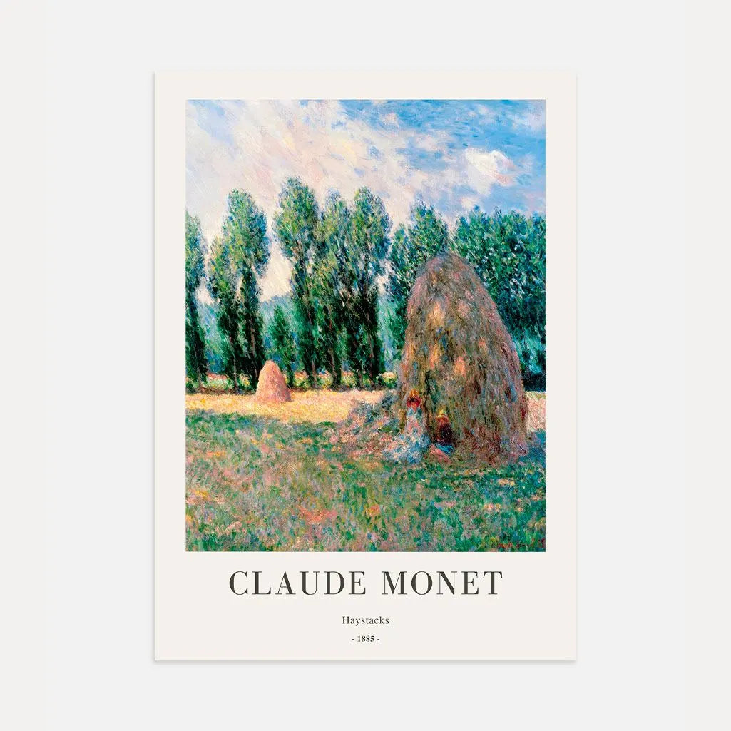 Claude Monet – Heuhaufen Poster, 1885