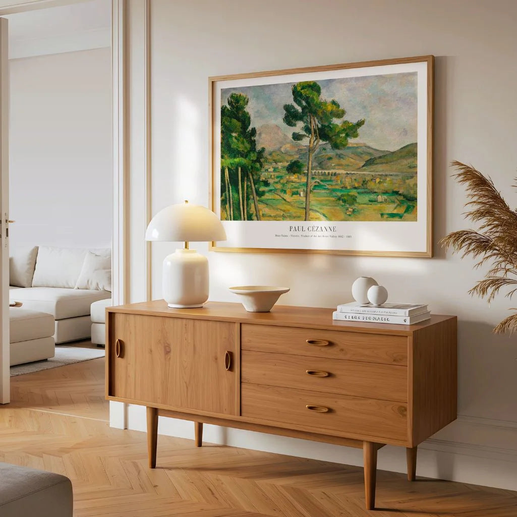 Paul Cézanne – Mont Sainte-Victoire, Viadukt im Arc-Tal Poster