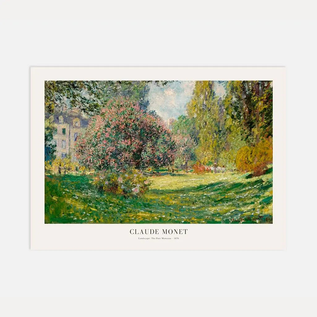 Claude Monet Poster – Frühling im Parc Monceau
