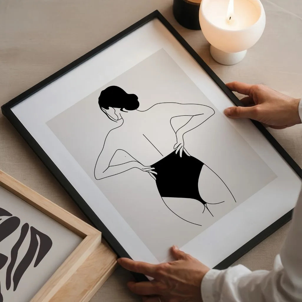 Poster – Weiblicher Rückenakt