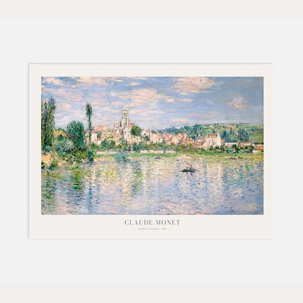 Plakat von Monet – Vétheuil im Sommer, 1880