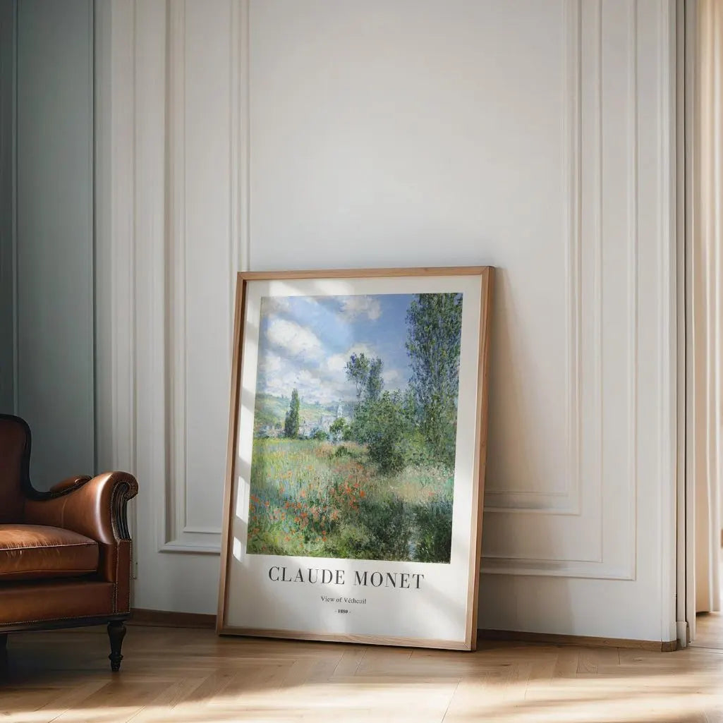 Claude Monet – Blick auf Vétheuil Poster 1880