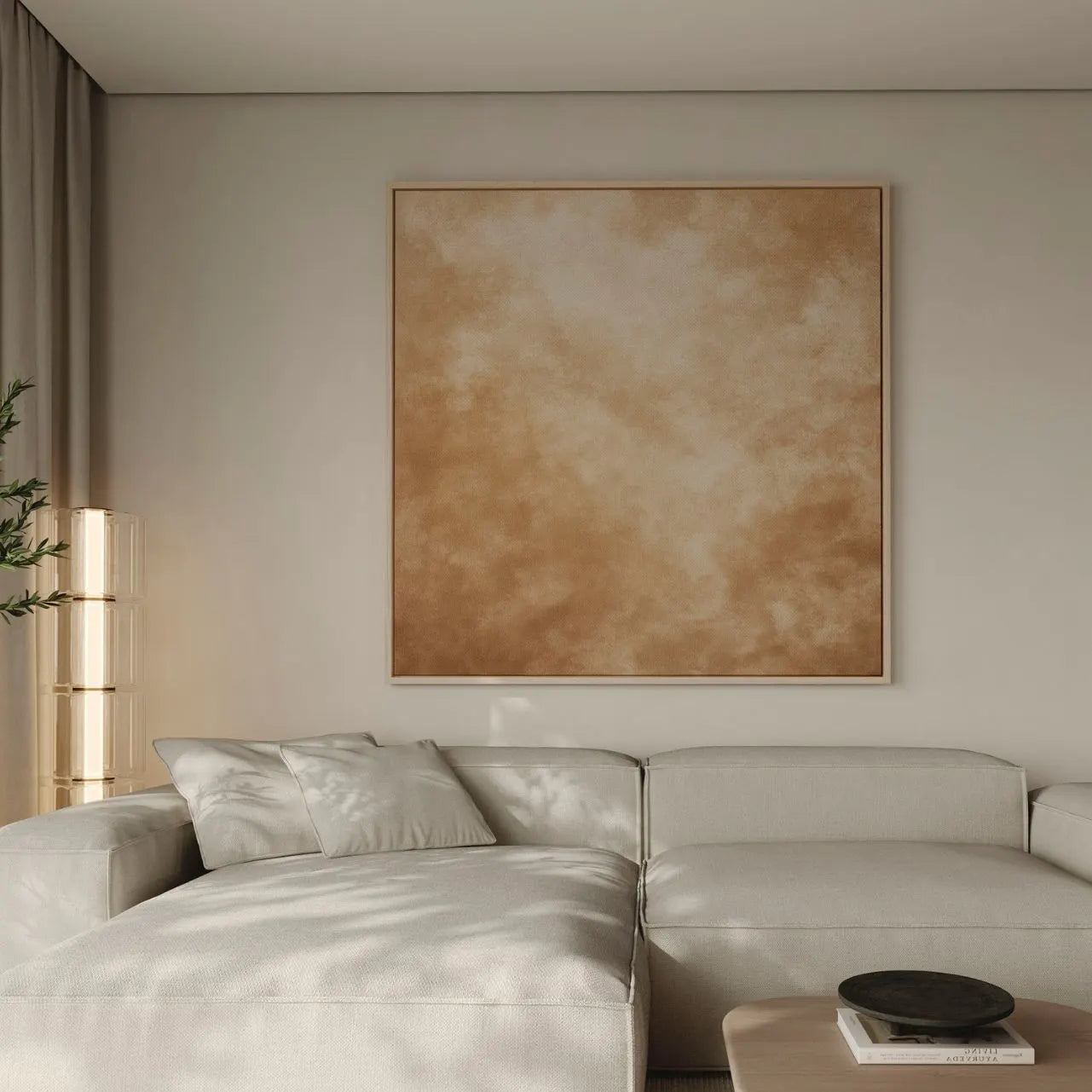 Gerahmtes Leinwandbild – Wüstenstille