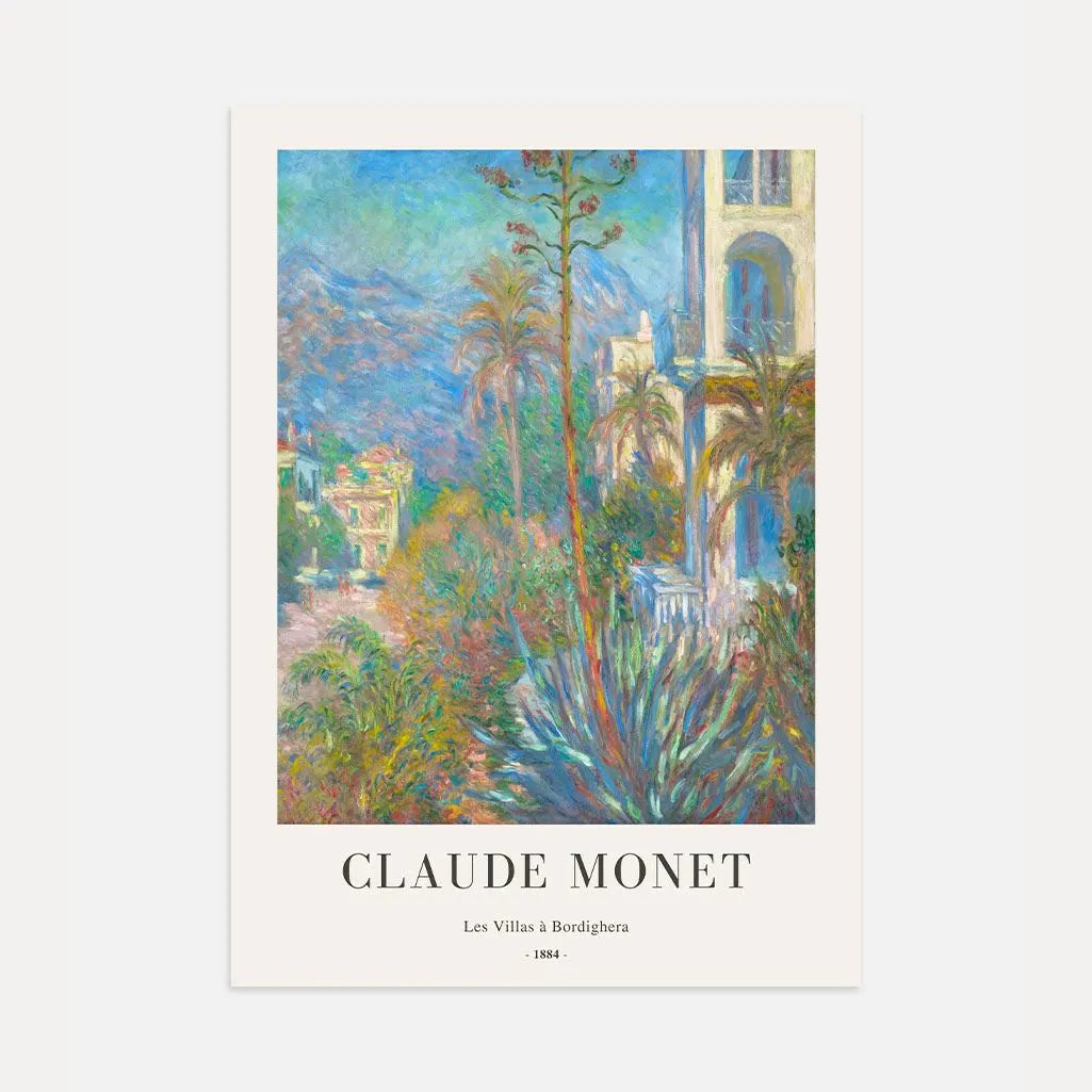 Claude Monet – Die Villen in Bordighera Poster