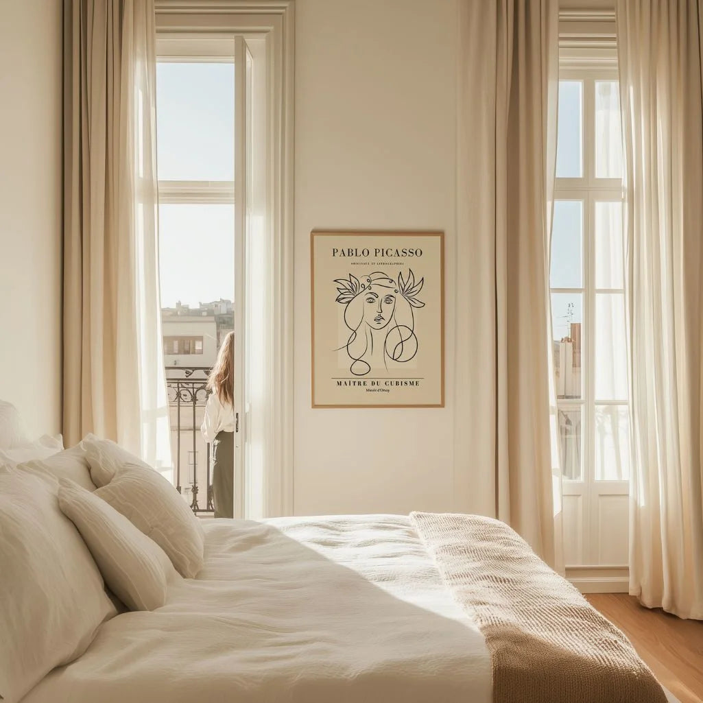 Von Pablo Picasso inspiriertes Poster – Liniengöttin