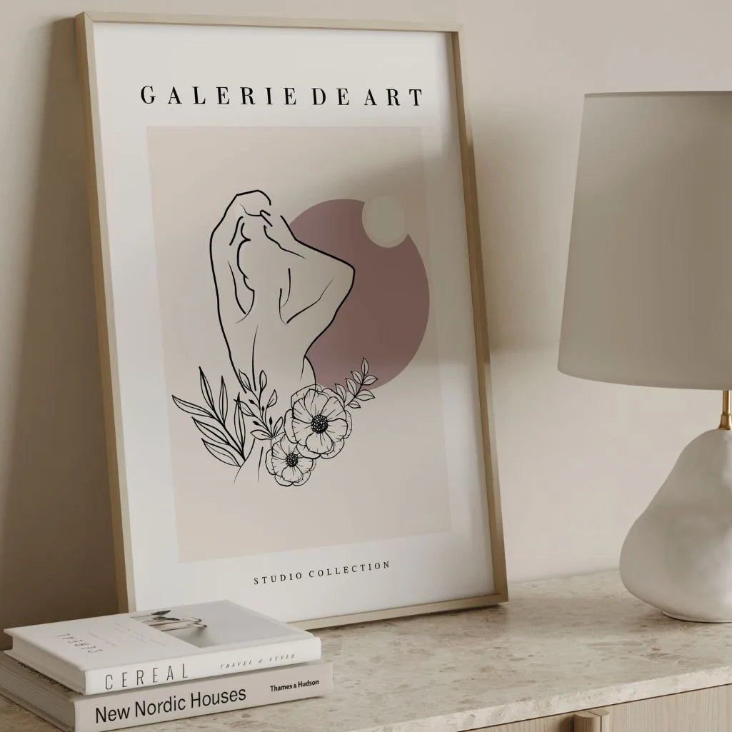 Poster – Florale Silhouette