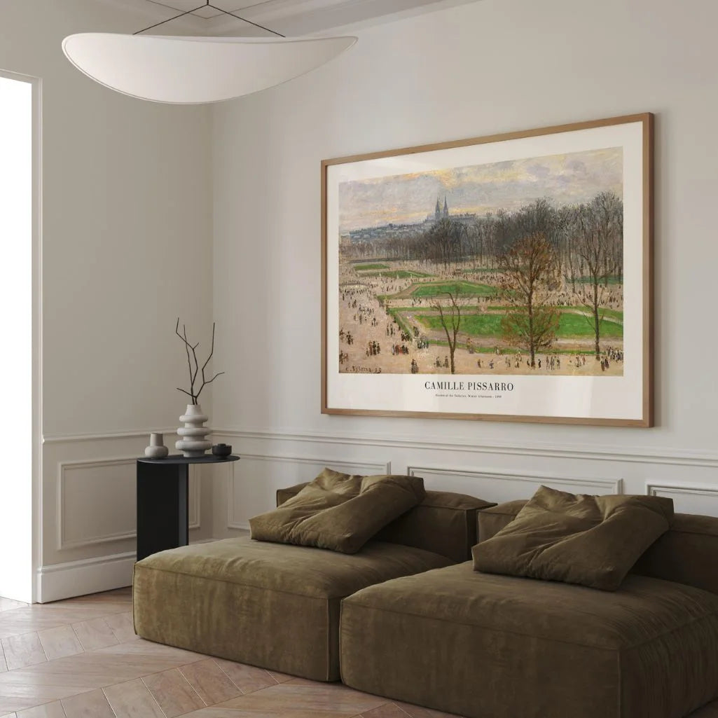 Camille Pissarro Plakat – Garten der Tuilerien, Winternachmittag (1899)