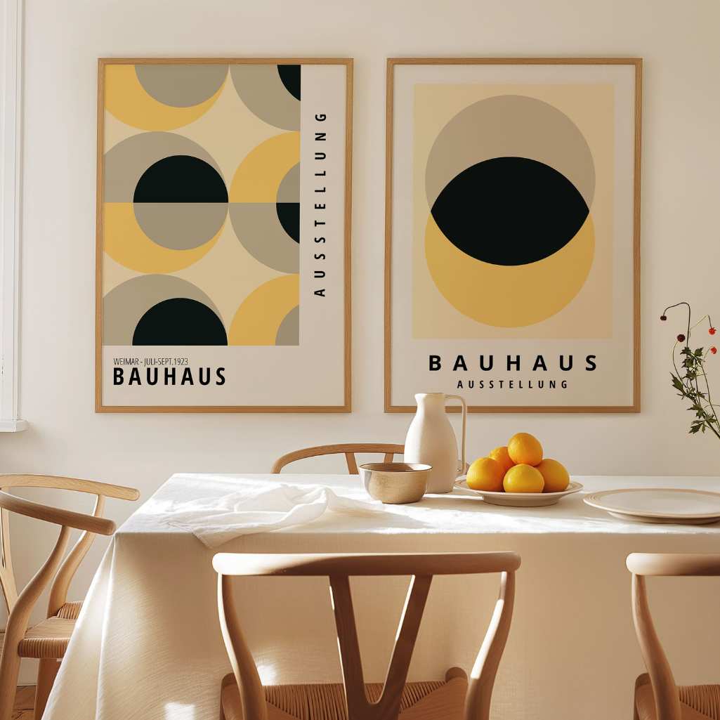 Bauhaus Gelb – 2er Poster-Set