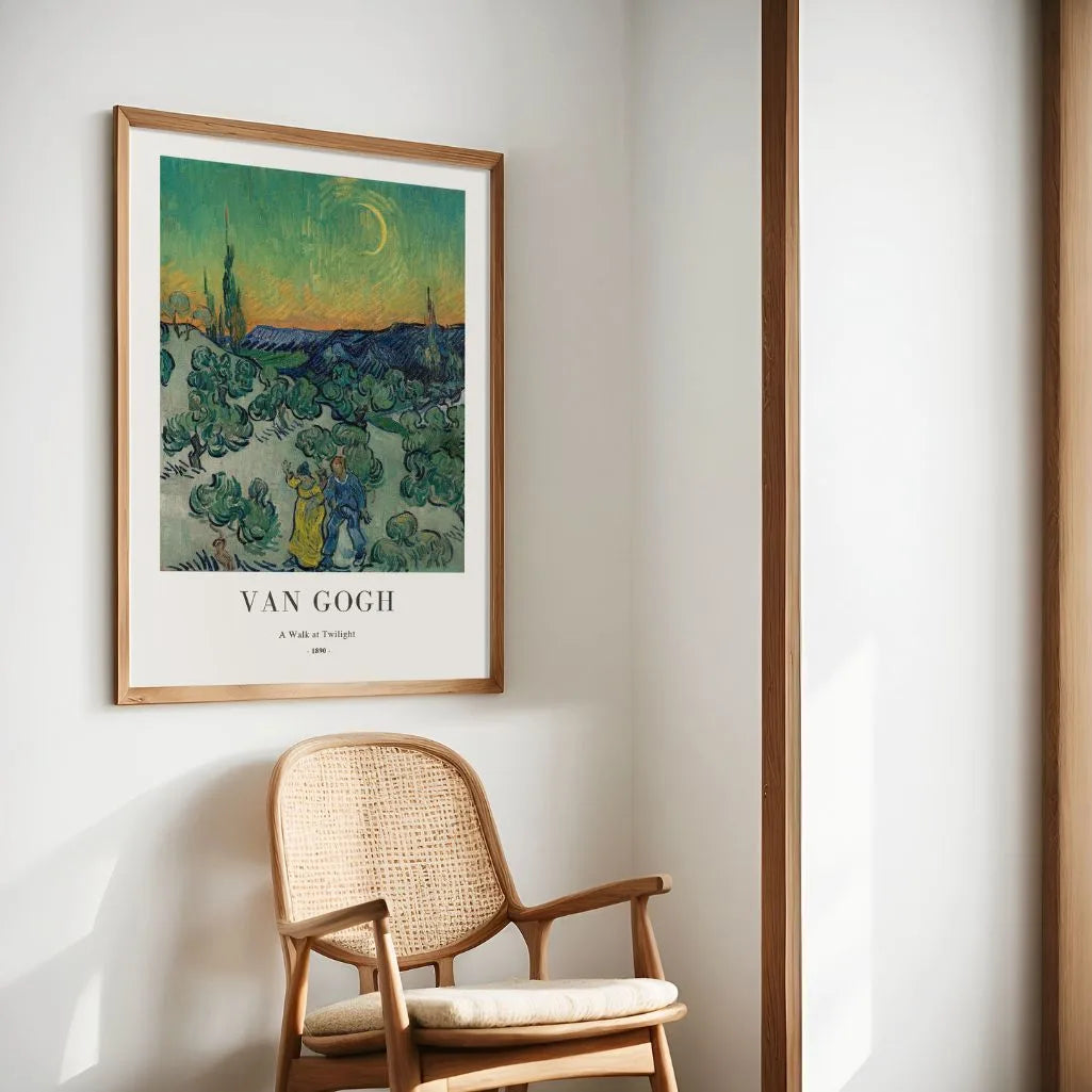 Vincent van Gogh Poster – Spaziergang in der Dämmerung