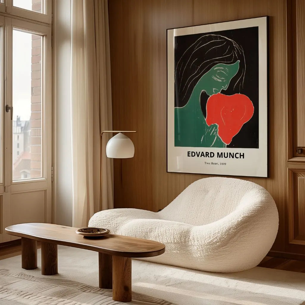 Edvard Munch-Plakat – Zwei Herzen, 1899