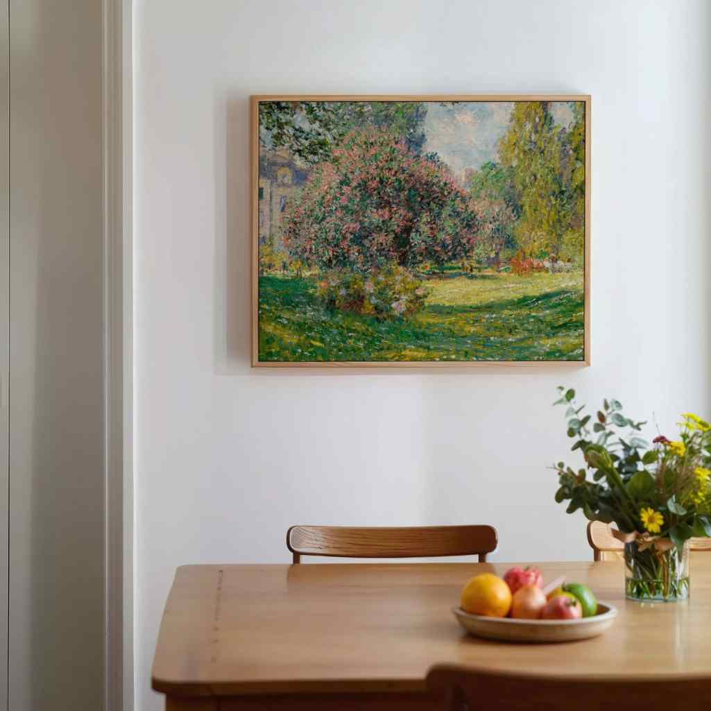 Gerahmtes Leinwandbild - Der Parc Monceau