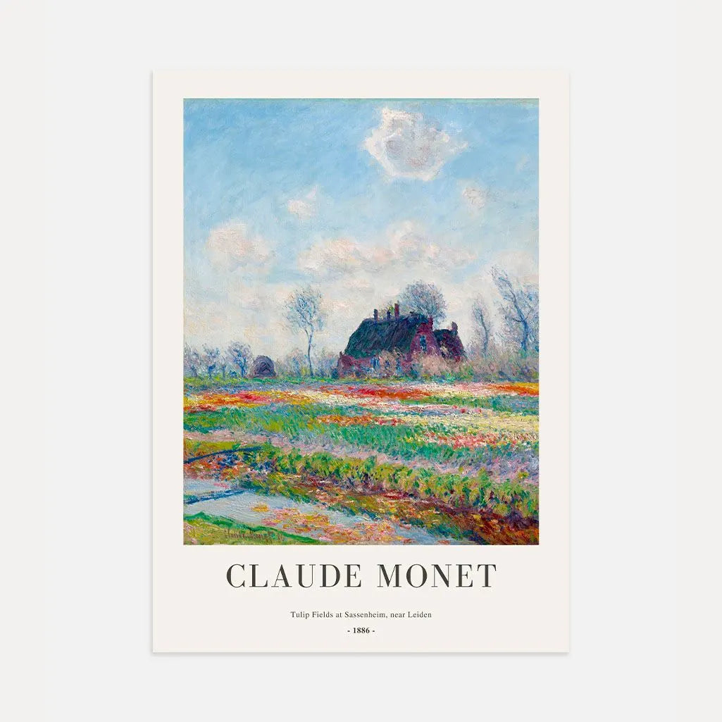 Claude Monet – Tulpenfelder bei Sassenheim (nahe Leiden) Poster