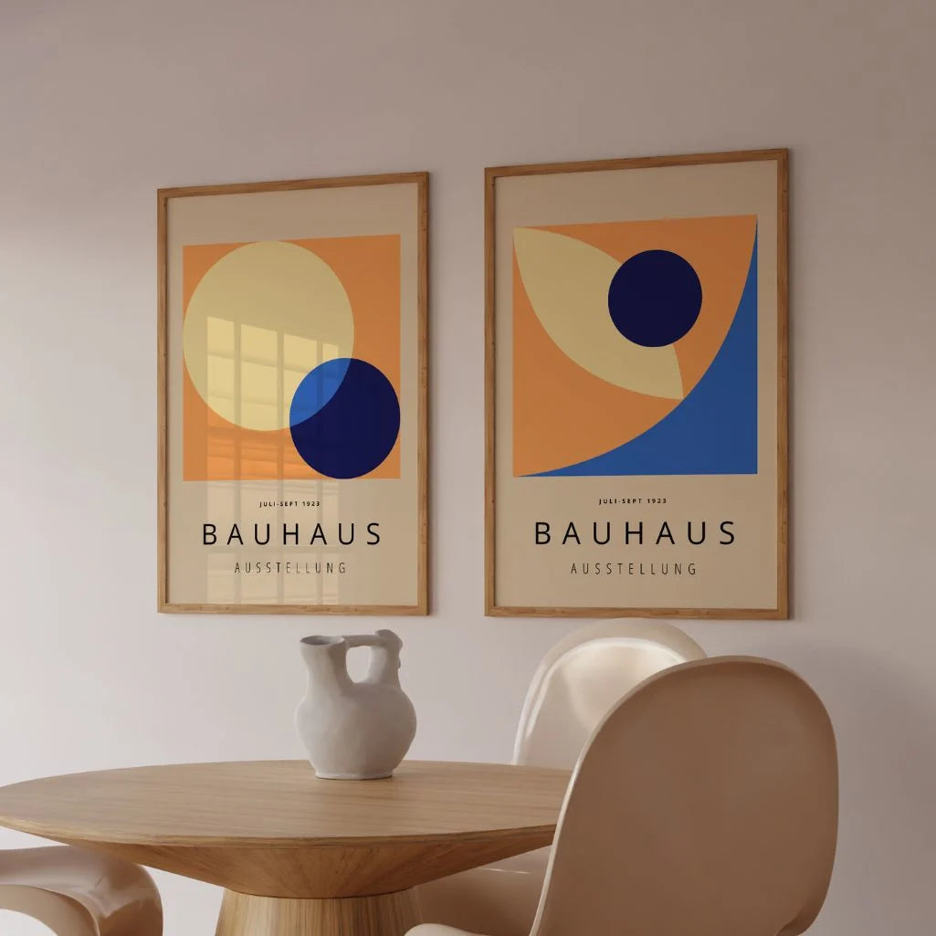 Bauhaus Farbkreise – 2er Poster-Set