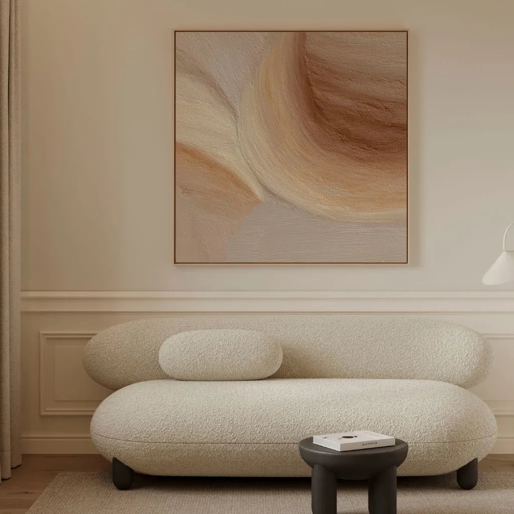 Gerahmtes Leinwandbild – Organisches Abstrakt