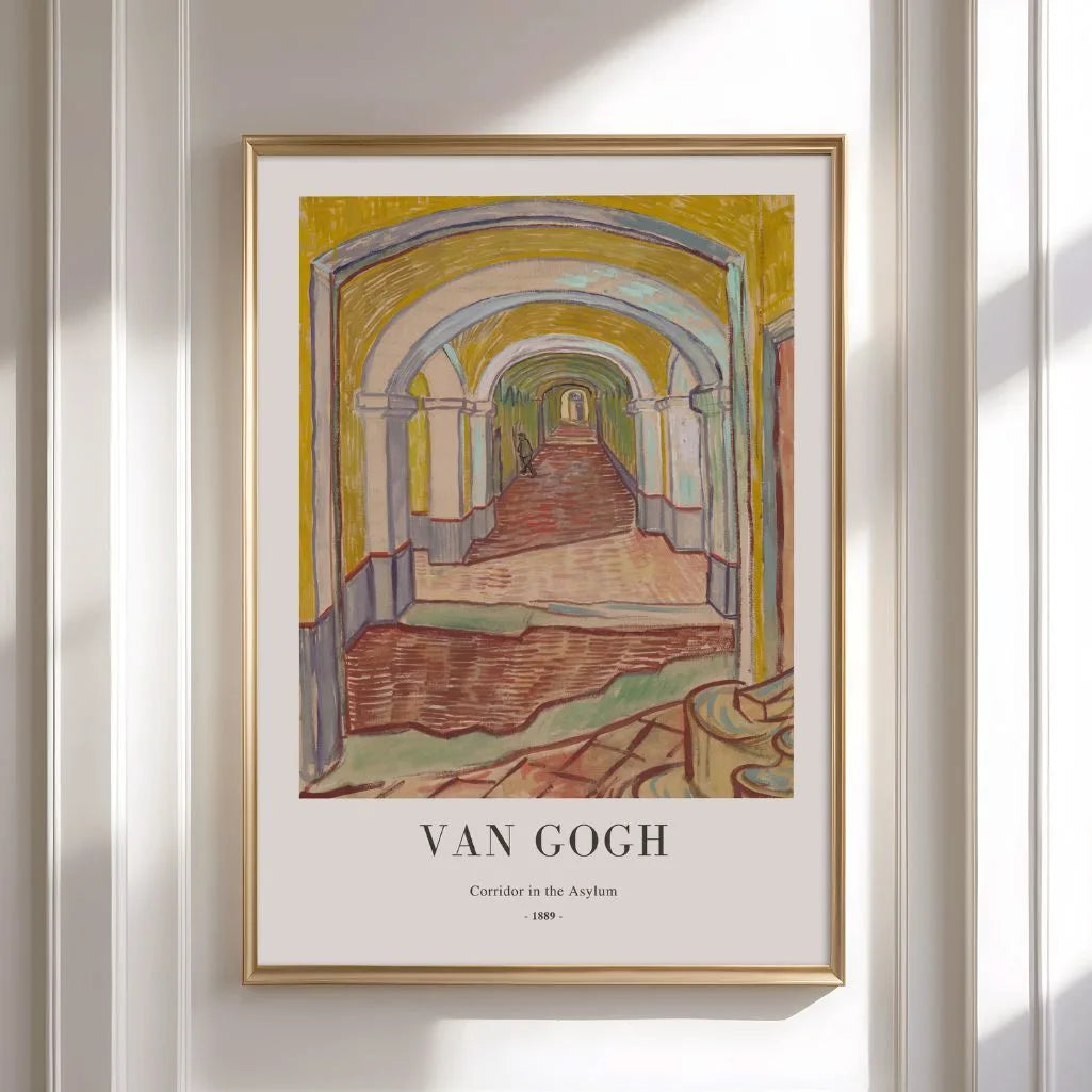 Van Gogh-Plakat – Flur in der Irrenanstalt, 1889