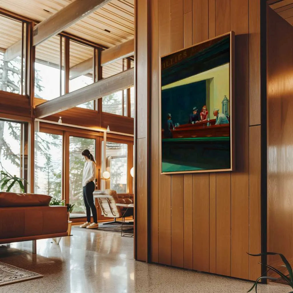 Gerahmtes Leinwandbild – Nachtfalken