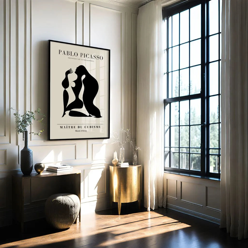 Von Pablo Picasso inspiriertes Poster – Schwarze Form