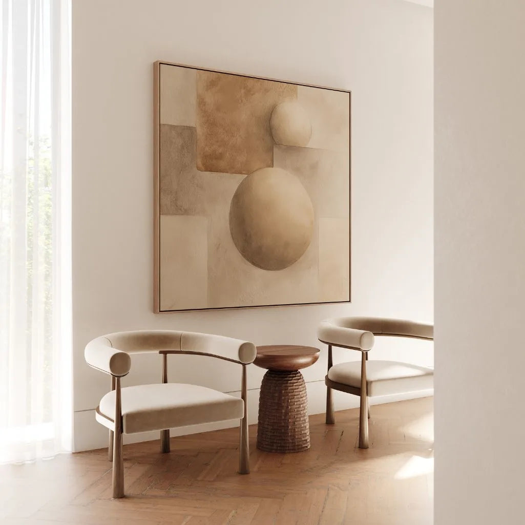 Gerahmtes Leinwandbild – Geometrische Harmonie