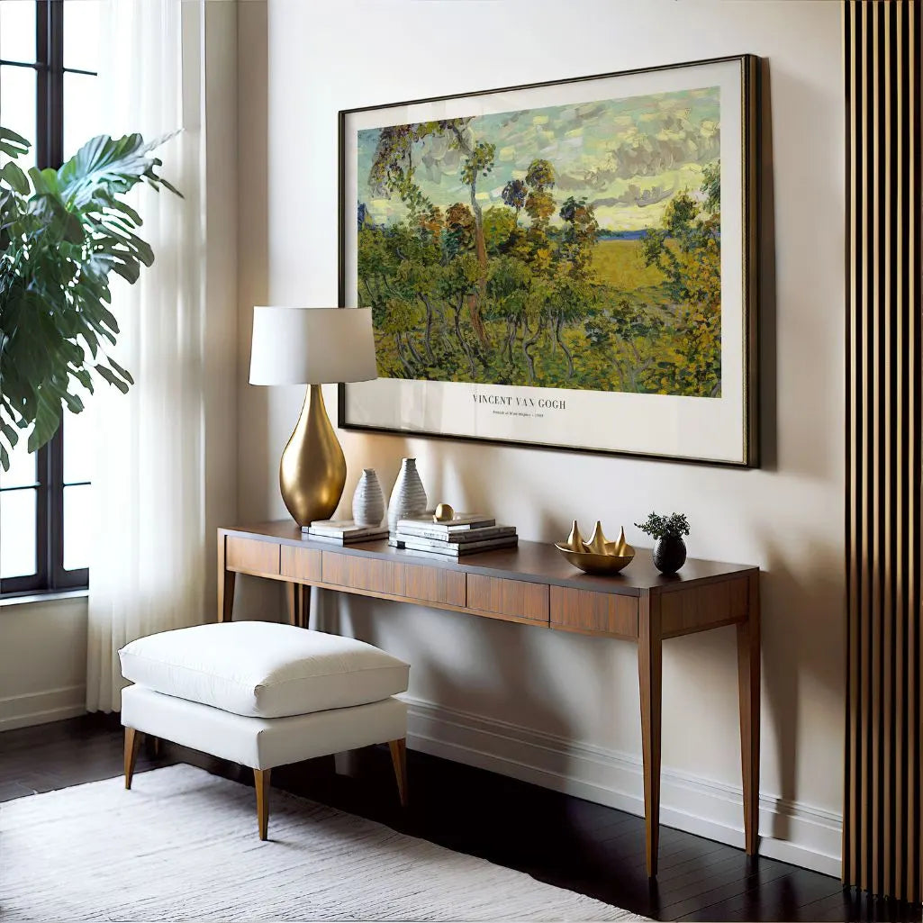 Vincent van Gogh Poster – Sonnenuntergang in Montmajour (Querformat)