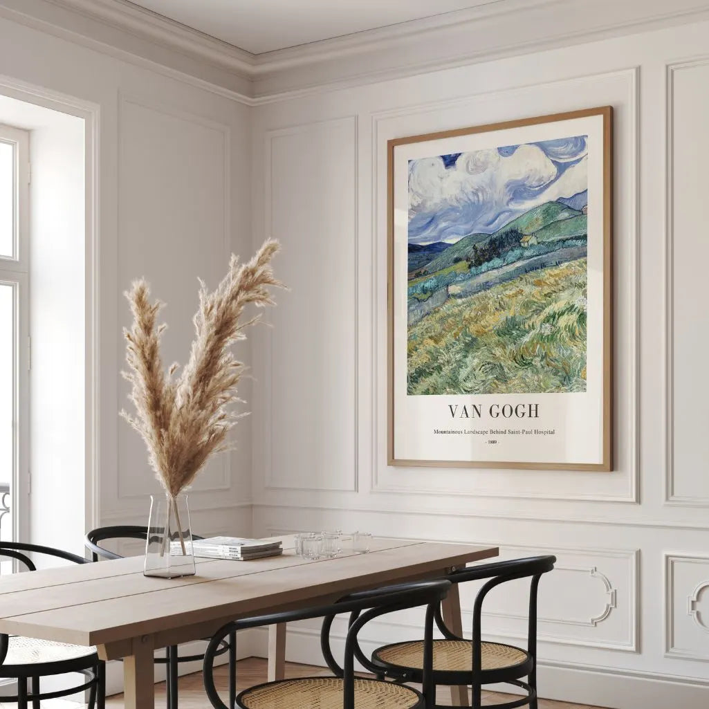 Vincent van Gogh Poster – Berglandschaft hinter dem Hospital Saint-Paul