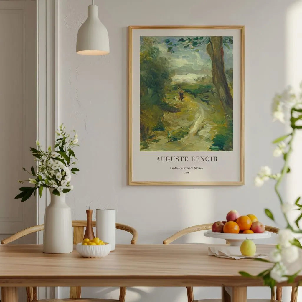 Auguste Renoir Plakat – Landschaft zwischen Stürmen, 1875
