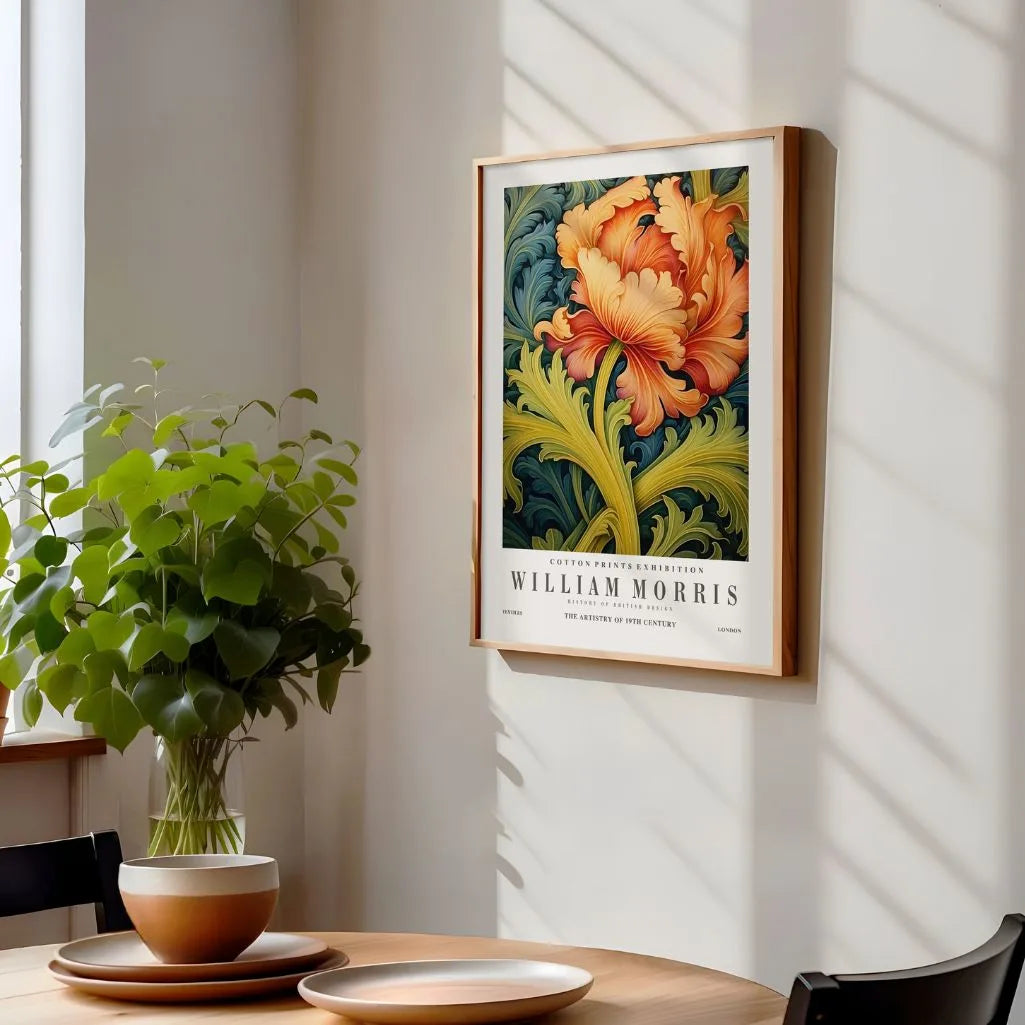 Poster – Florales Morris-Muster