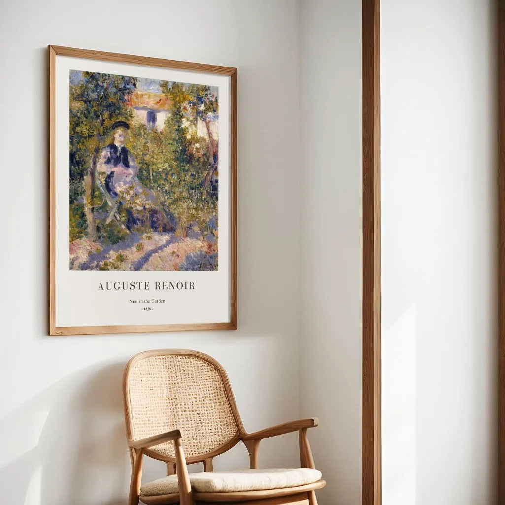 Auguste Renoir – Nini im Garten Poster, Hochformat, 1876