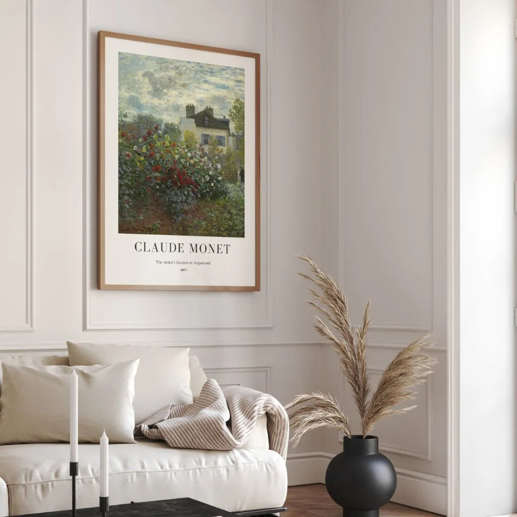 Claude Monet – Der Garten des Künstlers in Argenteuil Poster, 1873