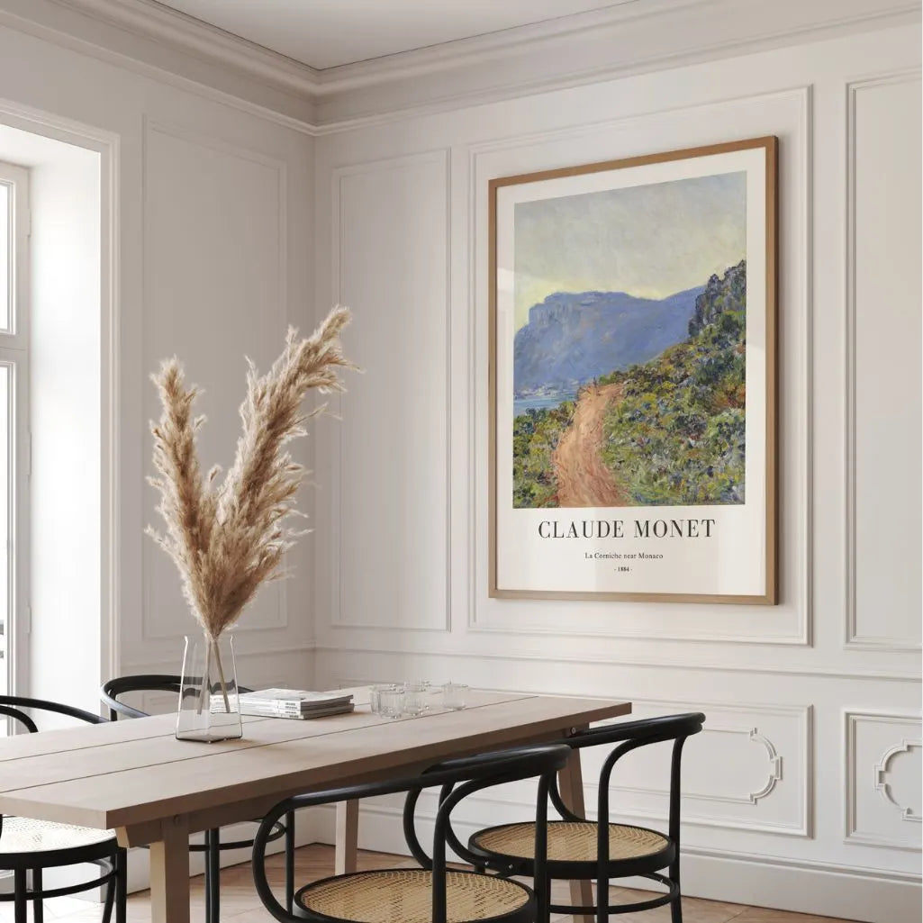 Claude Monet – La Corniche bei Monaco (1884) Poster