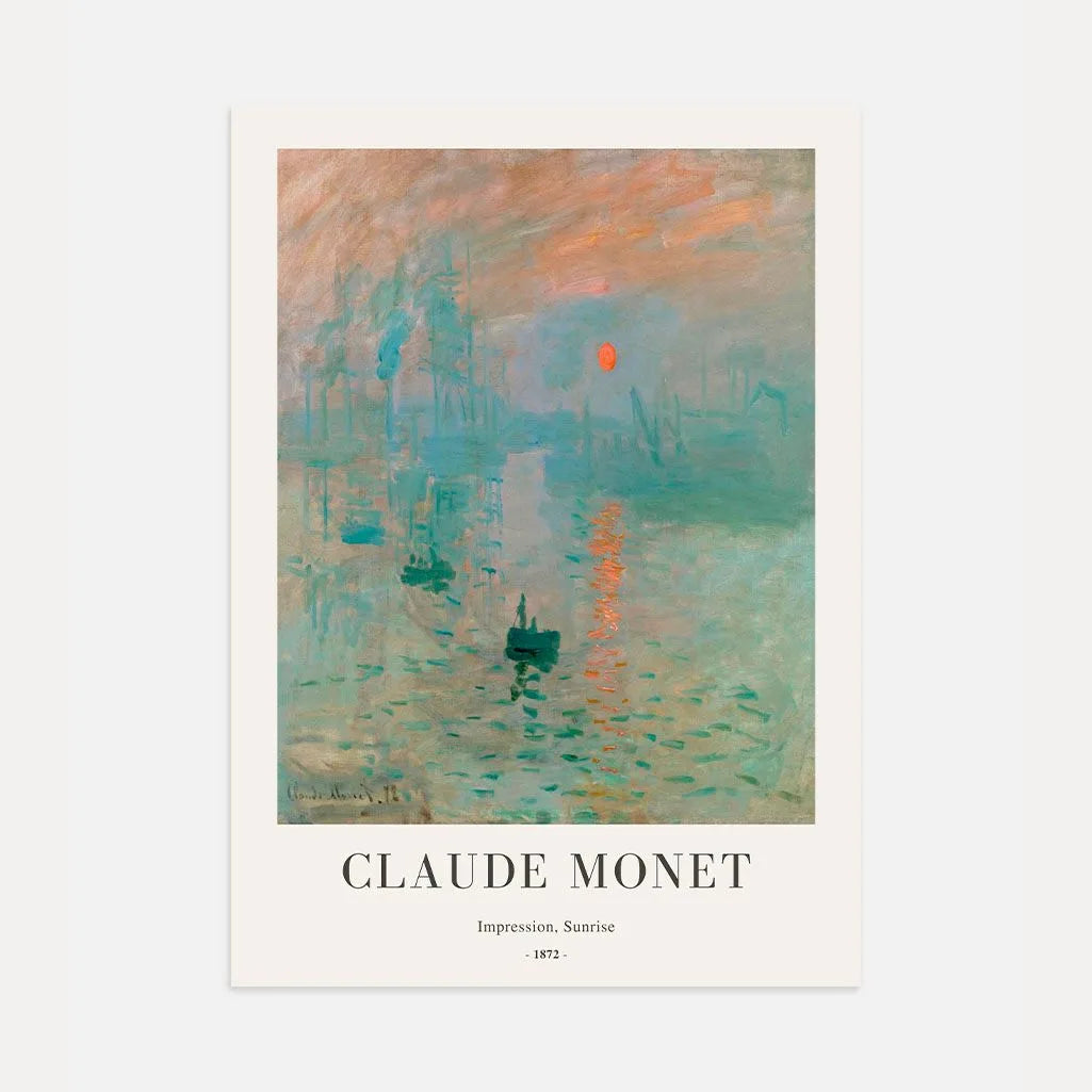Claude Monet – Impression, Sonnenaufgang Poster