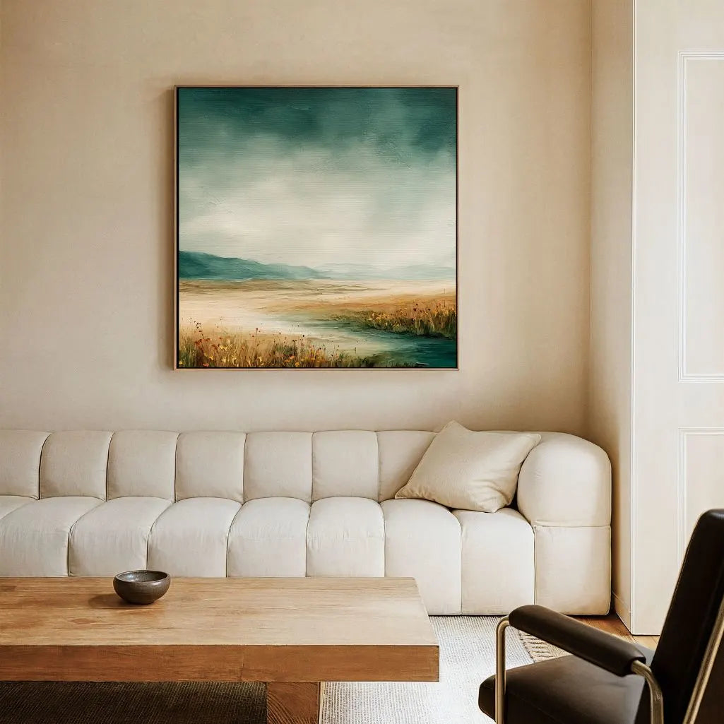 Gerahmtes Leinwandbild – Vor dem Sturm