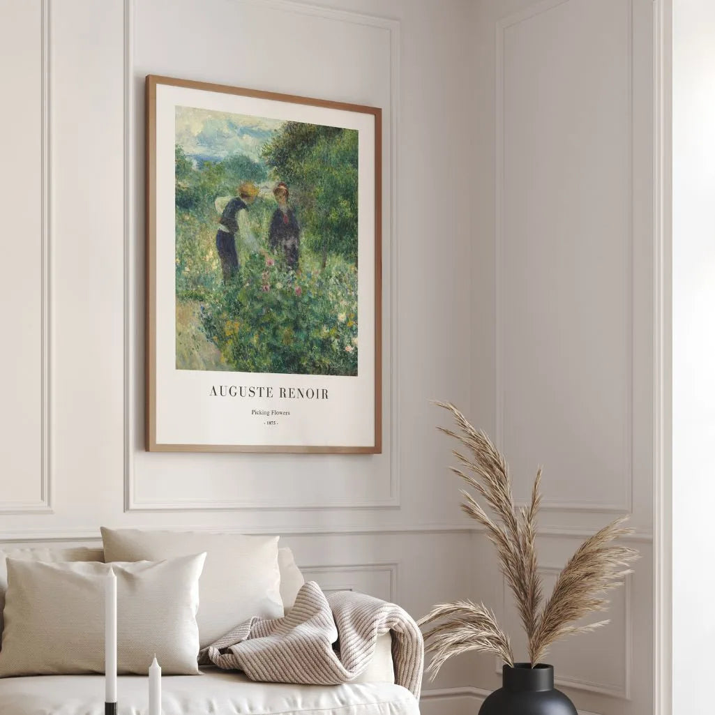 Auguste Renoir – Blumen pflücken Poster, 1875