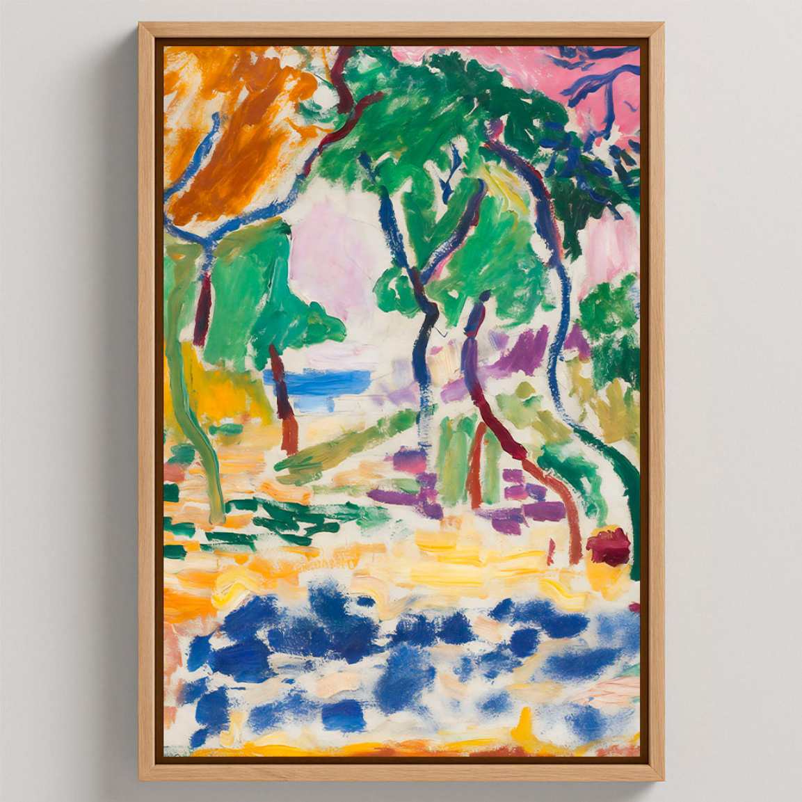 Gerahmtes Leinwandbild – Landschaft bei Collioure, 1905
