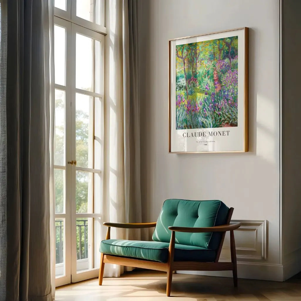 Claude Monet – Der Garten des Künstlers in Giverny Poster