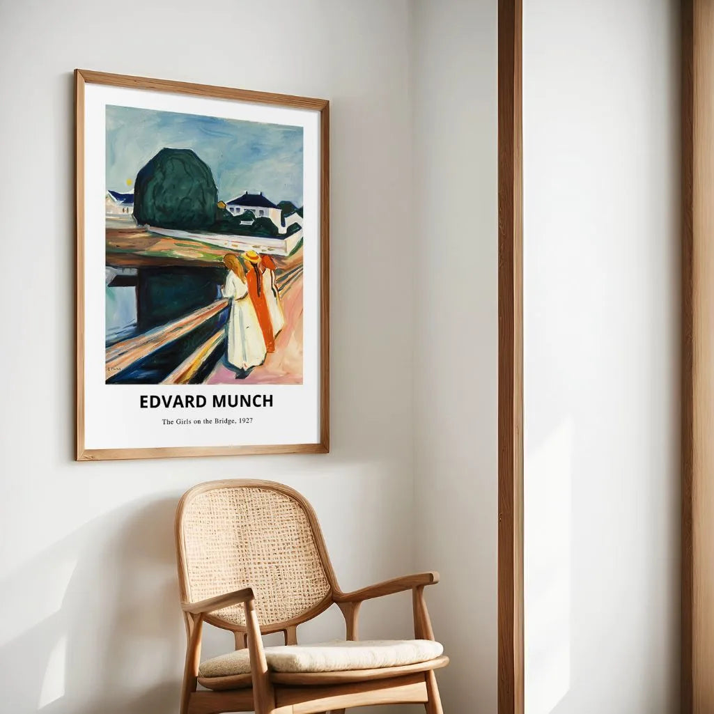 Edvard Munch Poster – Mädchen auf der Brücke
