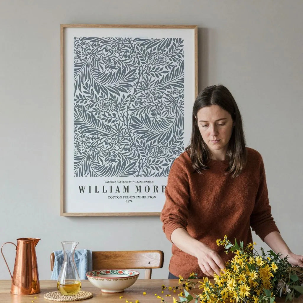 Poster – Rittersporn Grau