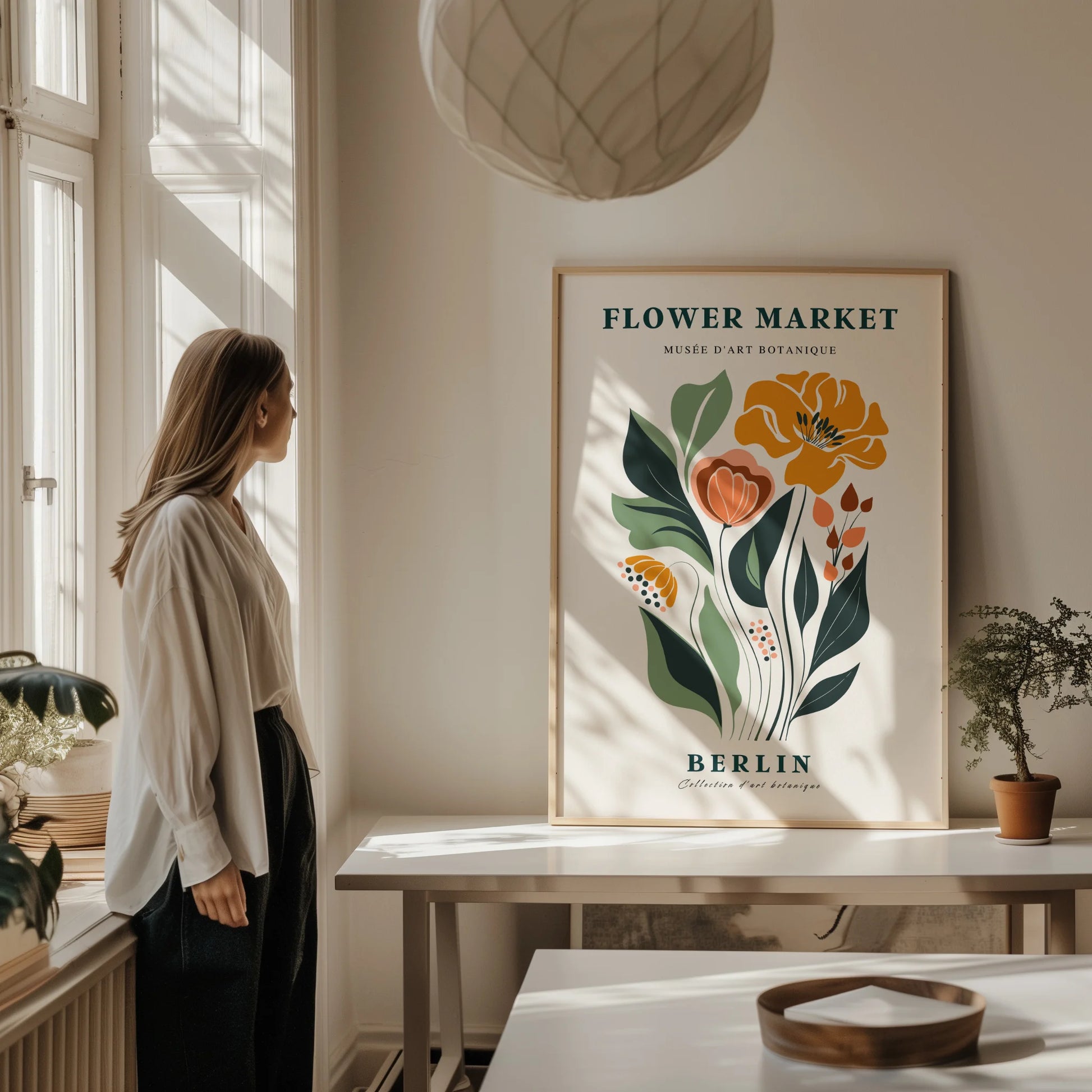 Plakat zum Blumenmarkt Berlin